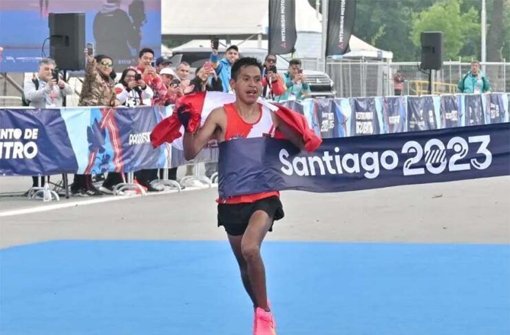 Cristhian Pacheco bicampeón en maratón de los Juegos Panamericanos Santiago 2023